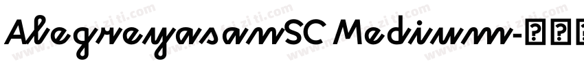 AlegreyasanSC Medium字体转换